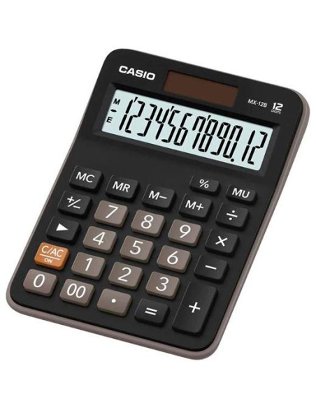 CASIO CALCULADORA DE OFICINA SOBREMESA 12 DÍGITOS NEGRO MX-12B
