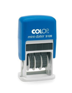 COLOP SELLO S 120 4MM CATALAN AZULNEGRA