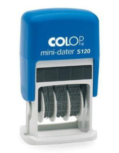 COLOP SELLO PRINTER S120 4MM FECHA ESPAÑOL AZULAZUL