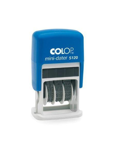 COLOP SELLO PRINTER S120 4MM FECHA ESPAÑOL AZULAZUL