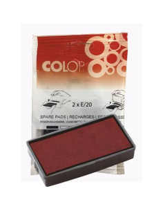 COLOP ALMOHADILLA E20 ROJO BLISTER -2U-