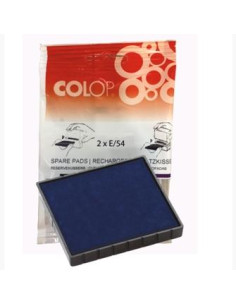 COLOP ALMOHADILLA E54 AZUL BLISTER -2U-