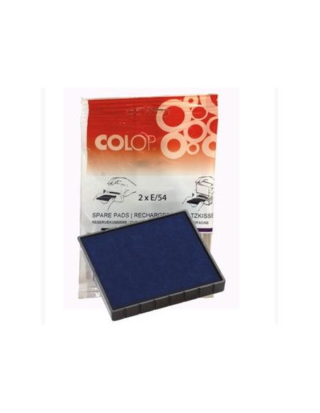 COLOP ALMOHADILLA E54 AZUL BLISTER -2U-