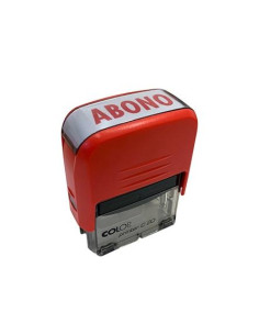 COLOP SELLO PRINTER C20 FORMULA  ABONO  ALMOHADILLA E20 14X38MM ROJO