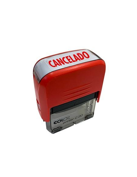 COLOP SELLO PRINTER C20 FORMULA  CANCELADO  ALMOHADILLA E20 14X38MM ROJO