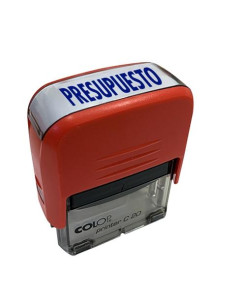 COLOP SELLO PRINTER C20 FORMULA  PRESUPUESTO  ALMOHADILLA E20 14X38MM AZUL