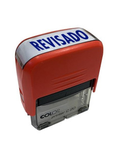 COLOP SELLO PRINTER C20 FORMULA  REVISADO  ALMOHADILLA E20 14X38MM AZUL