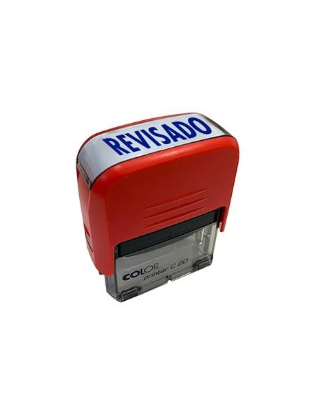 COLOP SELLO PRINTER C20 FORMULA  REVISADO  ALMOHADILLA E20 14X38MM ROJO