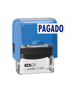 COLOP SELLO PRINTER C20 FORMULA  PAGADO  ALMOHADILLA E20 14X38MM AZUL