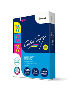 COLOR COPY ORIGINAL PAPEL REPROGRÁFICO DIN A4 300GR PAQUETE 125H BLANCO SATINADO MATE