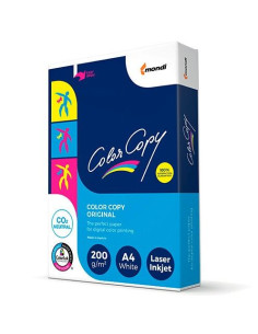 COLOR COPY ORIGINAL PAPEL REPROGRÁFICO DIN A4 200GR PAQUETE 250H BLANCO SATINADO MATE