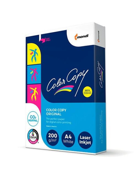 COLOR COPY ORIGINAL PAPEL REPROGRÁFICO DIN A4 200GR PAQUETE 250H BLANCO SATINADO MATE