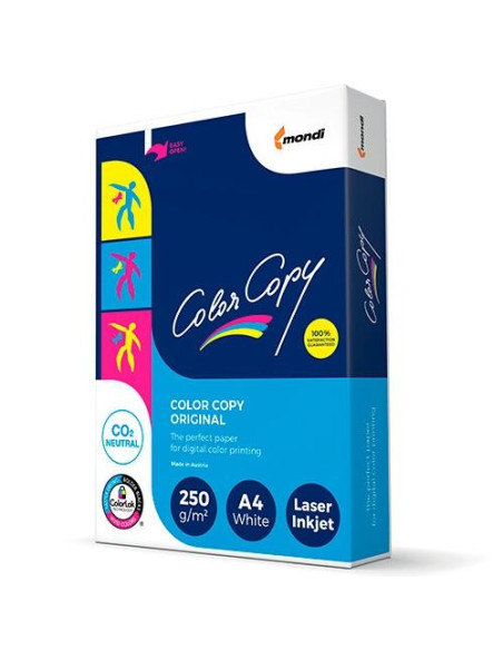 COLOR COPY ORIGINAL PAPEL REPROGRÁFICO DIN A4 SATINADO 250GR PAQUETE DE 125H 210X297MM BLANCO