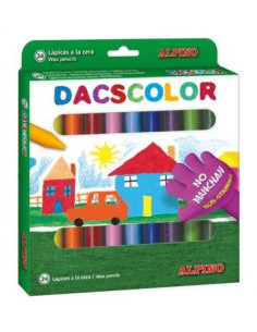 DACS DACSCOLOR CERAS 80MM SEMIBLANDAS NO MANCHAN SURTIDOS -ESTUCHE DE 24U-