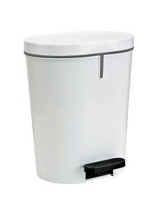 DENOX PAPELERA CON PEDAL 25L BLANCA