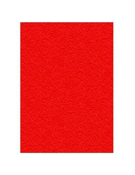 DISPLAST TAPAS ENCUADERNACIÓN A4 CARTÓN GOFRADO 900GR ROJO PAQUETE 50 UD