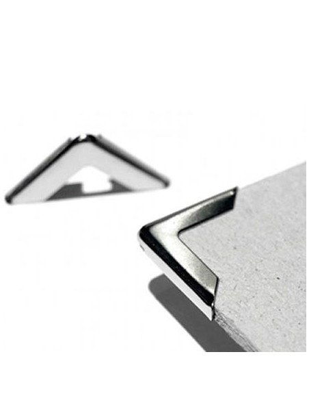 DISPLAST CANTONERAS MEDIANAS 16X16X5MM -  PACK 100U - NÍQUEL