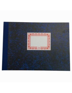 DOHE CUADERNO CARTONÉ 100H FOLIO APAISADO RAYADO HORIZONTAL 70GR AZUL