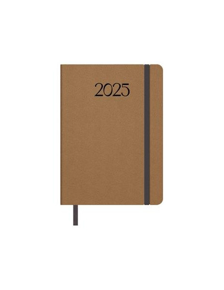 DOHE AGENDA ANUAL MANHATTAN 14X20CM DP MARRÓN CÁMEL 2025
