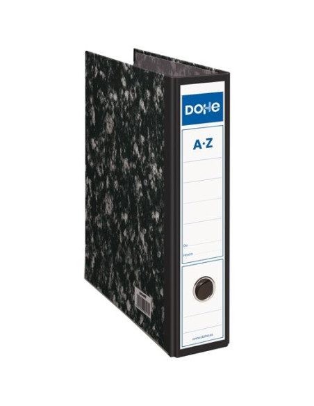 DOHE ARCHIVADOR PALANCA ARCHINOVO FOLIO LOMO ANCHO CARTÓN RÍGIDO NEGRO JASPEADO