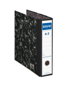 DOHE ARCHIVADOR PALANCA ARCHINOVO A4 LOMO ANCHO CARTÓN FORRADO NEGRO JASPEADO