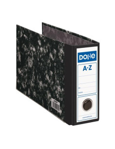 DOHE ARCHIVADOR PALANCA ARCHINOVO CUARTO APAISADO LOMO ANCHO CARTÓN FORRADO NEGRO JASPEADO