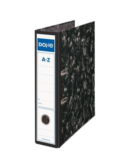 DOHE ARCHIVADOR PALANCA ARCHINOVO FOLIO LOMO ANCHO RADO CARTÓN FORRADO NEGRO JASPEADO