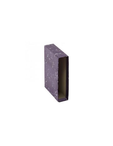DOHE FUNDA ARCHIVADOR ARCHINOVO CUARTO NATURAL LOMO ANCHO CARTÓN FORRADO NEGRO JASPEADO
