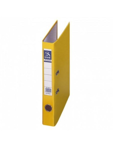 DOHE ARCHIVADOR PALANCA ARCHICOLOR A4 LOMO ESTRECHO RADO CARTÓN FORRADO PP AMARILLO