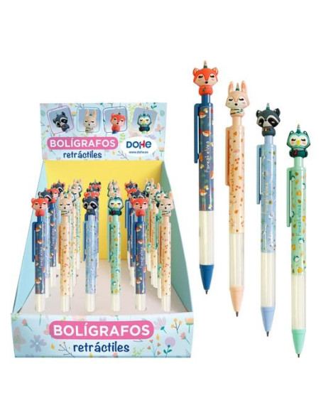 BOLIGRAFO DOHE RETRACTIL FOREST ELVES SURTIDO EXPOSITOR de 36