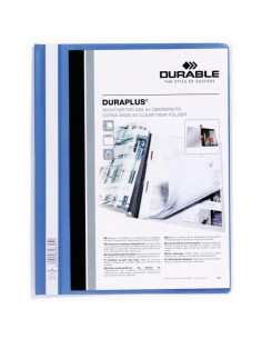 DURABLE CARPETA DE PRESENTACIÓN DOSSIER FÁSTENER DURAPLUS A4 AZUL -25 UD-