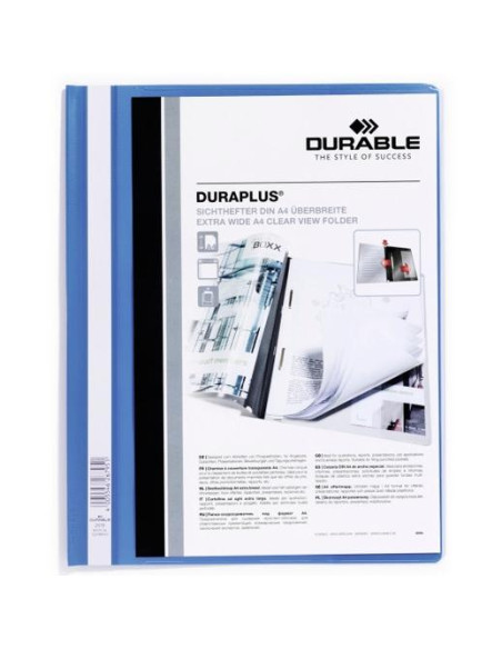 DURABLE CARPETA DE PRESENTACIÓN DOSSIER FÁSTENER DURAPLUS A4 AZUL -25 UD-