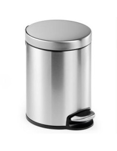 DURABLE PAPELERA CON PEDAL REDONDA 5 LITROS 260X290MM INOXIDABLE