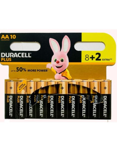 DURACELL PILAS ALCALINAS PLUS LR06 AA 15V -PACK 10
