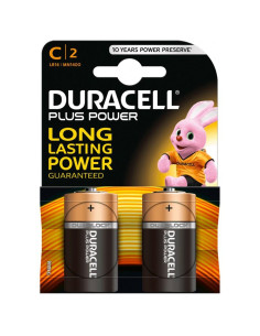 DURACELL PILAS PLUS POWER L2 CLR14 ALCALINAS C 15V PACK-2