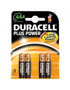 DURACELL PILAS PLUS POWER LR03 ALCALINAS AAA 15V PACK-4