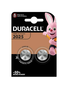 DURACELL PILAS PLANAS DE LITIO 3V - CR2025 BLISTER 2