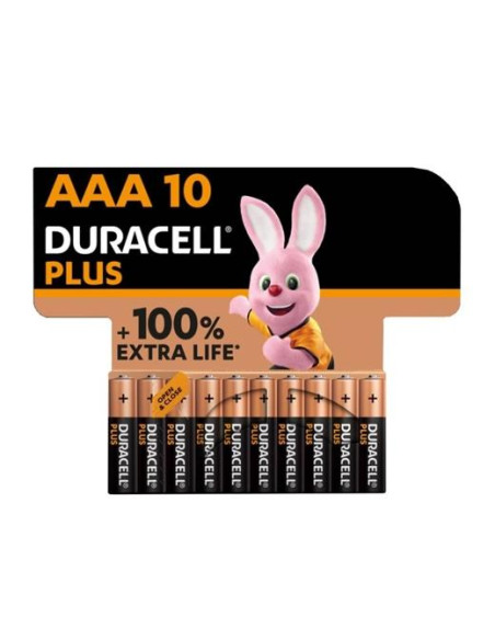 DURACELL PILAS PLUS POWER LR03 ALCALINAS AAA 15V BLISTER 10