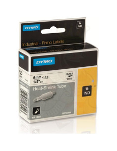 DYMO RHINO CINTA  ID1-6 NEGRO SOBRE AMARILLO 6MMX1´5M TUBO TERMORRETRACTIL S0718270