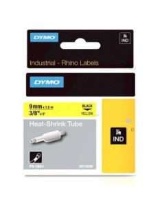 DYMO RHINO CINTA  ID1-9 NEGRO SOBRE AMARILLO 9MMX1´5M TUBO TERMORRETRACTIL S0718290