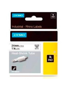 DYMO RHINO CINTA  ID1-24 NEGRO SOBRE BLANCO 24MMX1´5M TUBO TERMORRETRACTIL - 1805443