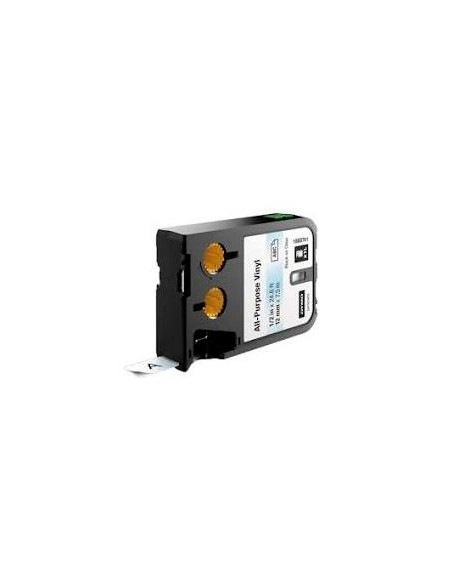 DYMO CINTA DE TRANSFERENCIA TÉRMINA NEGRO SOBRE TRASLÚCIDO 12MMX7M VINILO