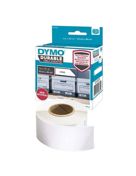DYMO CINTA DE ETIQUETAS DE ENVÍO BLANCO DE 25X89MM PARA IMPRESORA TÉRMICA SUSTITUYE 1933081 2 ROLLOS X 350 ETIQUETAS