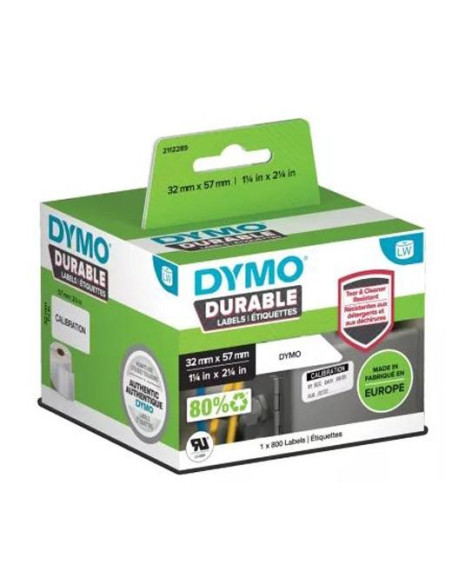 DYMO CINTA DE ETIQUETAS DE ENVÍO BLANCO DE 2LW DURABLE 2-14 X 1-14 57MM X 32MM 800 ETIQUETAS