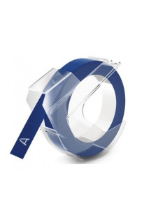 DYMO CINTA DE TRANSFERENCIA TÉRMICA ADHESIVA BRILLANTE AZUL PARA GRABAR EN RELIEVE 9MMX3M