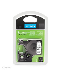 DYMO CINTA DE POLIESTER PERMANENTE D1 16959 NEGRO SOBRE BLANCO DE 12MMX55MM