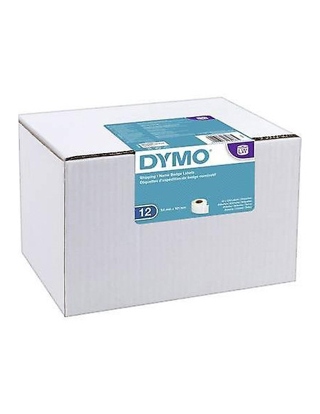 DYMO CINTA DE ETIQUETAS DE ENVÍO BLANCO DE 54X101MM 12 ROLLOS PARA ROTULADORA LABELWRITER