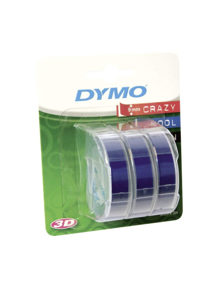 DYMO CINTA TRADICIONAL 84774 9MMX3M AZUL BLISTER 3 UNIDADES