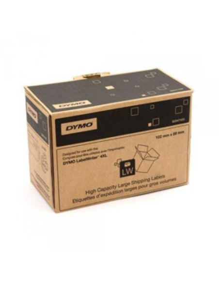 ETIQUETAS DYMO LABEL WRITER  102x59 mm PACK 2 ROLLOS 575 udsPAPEL BLANCO ENVIO ALTA CAPACIDAD