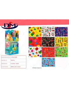 DM PAPEL REGALO ROLLO 70CM X 5M FIESTA